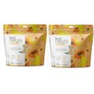 Kit 2 Biscoitos P/Cães Be Nature Organnact Banana Mamão Aveia Mel 150g