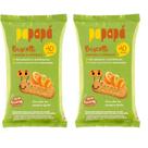 Kit 2 Biscoitos Papapa Biscotti laranja e cenoura 120g Kit 2 Biscoitos Papapa Biscotti laranja e cenoura 120g