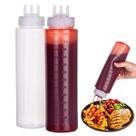 Kit 2 Bisnaga de 1 Litro Bico Triplo 3 Bicos Profissional Graduada Confeiteiro Molhos Caldas Ketchup Maionese Mostarda