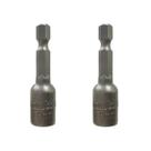 Kit 2 Bit Soquete Canhão Magnética Makita 8mm 1/4"x50mm B-67773 Resistente, Precisa e Profissional Único