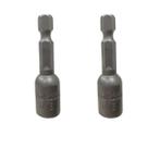 Kit 2 Bit Soquete Canhão Magnético Makita 5/16" 1/4"x50mm E-01862 Resistente e Profissional
