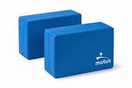 Kit 2 Bloco de yoga pilates alongamento - tijolinho de ioga - Azul Royal