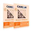Kit 2 Bloco Papel manteiga A4 40g Canson Croquis com 50 folhas