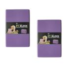 Kit 2 Blocos Yoga EVA Profissional Pilates Alongamento