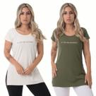 kit 2 Blusa Feminina Academia Fitness Life and Moviment