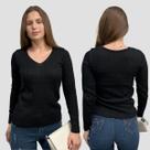 Kit 2 Blusa Feminina Modal Tricot Traças Sueter Casual Frio Kit 2 Blusa Feminina Modal Tricot Traças Sueter Casual Frio