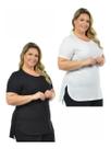 Kit 2 Blusa Mullet Gola Redonda Plus Size Fenomenal