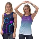 Kit 2 Blusa Regata Feminina Fitness Esportiva Térmica Slim Yoga