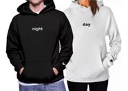 Kit/2 Blusas Casal Namorados Day Nigth Moletom Dia Dos Namorados Kit/2 Blusas Casal Namorados Day Nigth Moletom Dia Dos Namorados