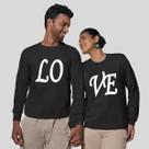 Kit 2 Blusas Frio Moletom Careca Sem Capuz Casal Namorados Amor