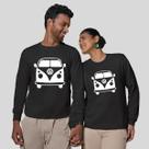 Kit 2 Blusas Frio Moletom Careca Sem Capuz Casal Namorados Kombi