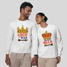 Kit 2 Blusas Frio Moletom Careca Sem Capuz Casal Namorados Loucos Kit 2 Blusas Frio Moletom Careca Sem Capuz Casal Namorados Loucos