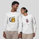 Kit 2 Blusas Frio Moletom Careca Sem Capuz Casal Namorados
