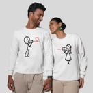 Kit 2 Blusas Frio Moletom Careca Sem Capuz Casal Namorados Telefone Kit 2 Blusas Frio Moletom Careca Sem Capuz Casal Namorados Telefone