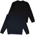 Kit 2 blusas moletom adulto básica dalri 234 p ao gg