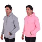 Kit 2 Blusas Moletom Masculino Confortável Macio Algodão Com Capuz Lançamento