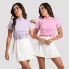 Kit 2 Blusinha Feminina Gola Alta T-shirt Estilosa Zara Camiseta Algodão Premium