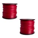 KIT 2 Bobinas Fio Nylon Quadrado Roçadeira 3mm 2kg - Sanre Brasil
