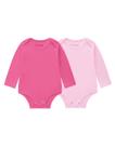 Kit 2 Bodies Bebê Menina Pink/Rosa Claro Brandili