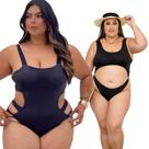 kit 2 Body feminino Maio preto com neon feminino plus size G1 kit 2 Body feminino Maio preto com neon feminino plus size G1
