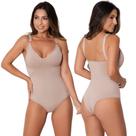 Kit 2 Body Feminino Modelador Segunda Pele Alça Reforçada Com Compressão Suplex Sem Bojo Conforto