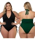 Kit 2 Body Plus Size Maiô Feminino Suplex Sem Bojo Praia Kit 2 Body Plus Size Maiô Feminino Suplex Sem Bojo Praia