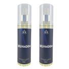 Kit 2 Body Splash Masculino Selvagem 200ml Perfume Amadeirado E Marcante Desodorante Corporal