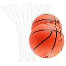 Kit 2 Bolas De Basquete Oficial E Rede 12 Alças Malha Grossa Fio 2mm Tamanho Oficial + Fixador Kit 2 Bolas De Basquete Oficial E Rede 12 Alças Malha Grossa Fio 2mm Tamanho Oficial + Fixador