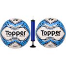 Kit 2 Bolas Society Topper Slick + 1 Bomba De Ar