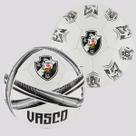 Kit 2 Bolas Vasco Estádios Campo Preta e Branca