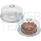 Kit 2 Boleiras de Vidro com Tampa Vitazza Prato 28cm para Bolo, Doce, Sobremesa, Decoração, Organização, Mesa Posta Elegante e Sustentável