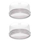Kit 2 Boleiras Redonda Serve Tudo Com Tampa Diamond 29 Cm