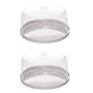 Kit 2 Boleiras Redonda Serve Tudo Com Tampa Diamond 36,5 Cm