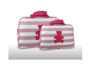 Kit 2 Bolsa De Bebê Maternidade Enxoval Menina Urso