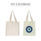 KIT 2 Bolsa Ecobags CRÚ Olho Grego KIT 2 Bolsa Ecobags CRÚ Olho Grego