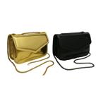 Kit 2 Bolsa Feminina Transversal Bag De Festa Metalizada TOP
