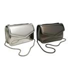 Kit 2 Bolsa Feminina Transversal Bag De Festa Metalizada TOP