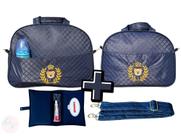 Kit 2 Bolsa Maternidade Menino + Porta Fraldas Lenço Azul Kit 2 Bolsa Maternidade Menino + Porta Fraldas Lenço Azul