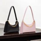 Kit 2 Bolsas Baguetes Corrente Feminina Pequena de Ombro e de Mão
