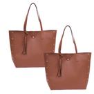 Kit 2 Bolsas Feminina Sacola Grande Espaçosa Básica Elegante Resistente Kit 2 Bolsas Feminina Sacola Grande Espaçosa Básica Elegante Resistente