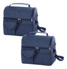 Kit 2 Bolsas Térmicas Dobrável Quente Frio marmita para lanche Cabe 8 Latas praia passeio
