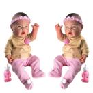 Kit 2 Boneca Bebê Reborn Menina 100% Silicone Pode Dar Banho