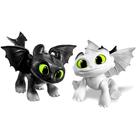 Kit 2 Bonecos Articulados Dawn e Eclipse como Treinar seu Dragão filhotes do Banguela