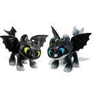 Kit 2 Bonecos Articulados Dusk e Eclipse como Treinar seu Dragão filhotes do Banguela