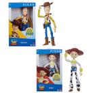 Kit 2 Bonecos Articulados Xerife Woody E Cowgirl Jessie Clássicos - 31Cm - Disney Pixar - Toy Story 30 Anos Mattel