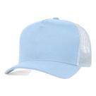 Kit 2 Bonés Trucker Redinha Tela Aba Curva Cor:Azul CelesteTamanho:Único