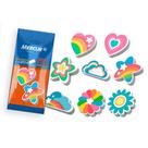 Kit 2 Borrachas de Apagar Fofa Cute Coloridas Termoplástica Flor Coração Nuvem TR Fun Mercur Kit 2 Borrachas de Apagar Fofa Cute Coloridas Termoplástica Flor Coração Nuvem TR Fun Mercur