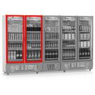 KIt 2 Borrachas Para Gelopar Grvc2500 Gcvr2500 Expositor Refrigerador Frost Free 62x158
