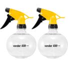 Kit 2 Borrifadores Manual Pulverizador Vonder 450ml Regulável em Spray Jato ou Névoa Jardim Faxina