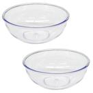 Kit 2 Bowl Acrílico Alimentos Petisco Sobremesa 300ml Transparente